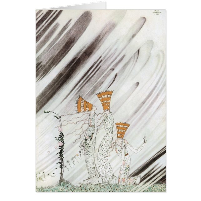 Three Princesses in Blue Mountain by Kay Nielsen Cards (Front)