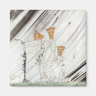 Three Princesses in Blue Mountain by Kay Nielsen Magnet