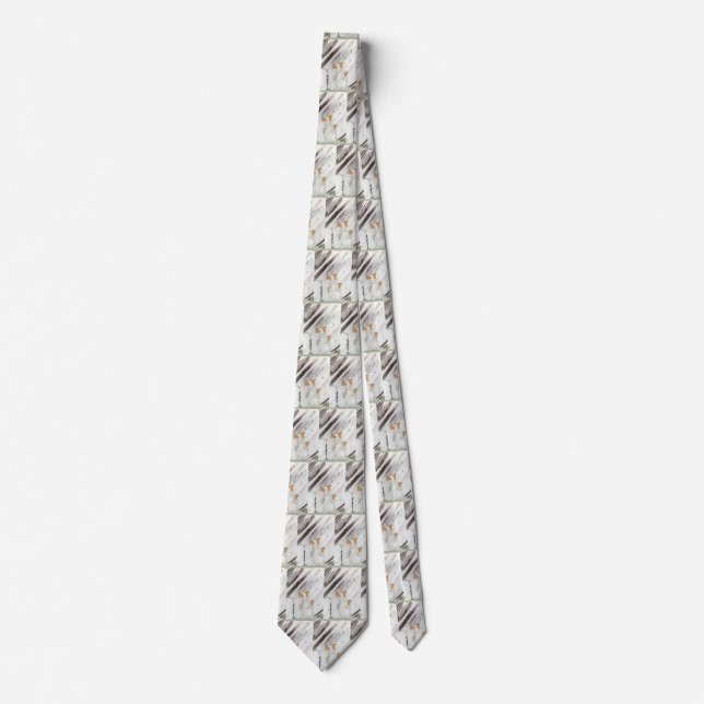 Three Princesses in Blue Mountain by Kay Nielsen Neck Tie (Front)