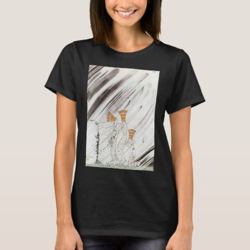 Three Princesses in Blue Mountain by Kay Nielsen T_Shirt