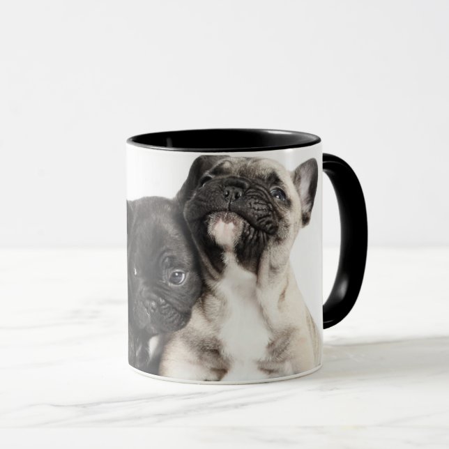 Three Pug Puppies Mug (Front Right)