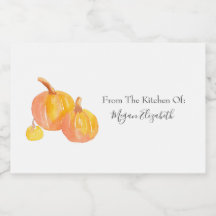 Three Pumpkins Food Label