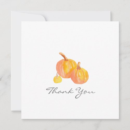 Three Pumpkins Thank You Card