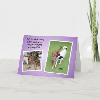 Three Pups TCHS Thank You Card
