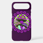 Three Purple Mushrooms Phone Case (Back)