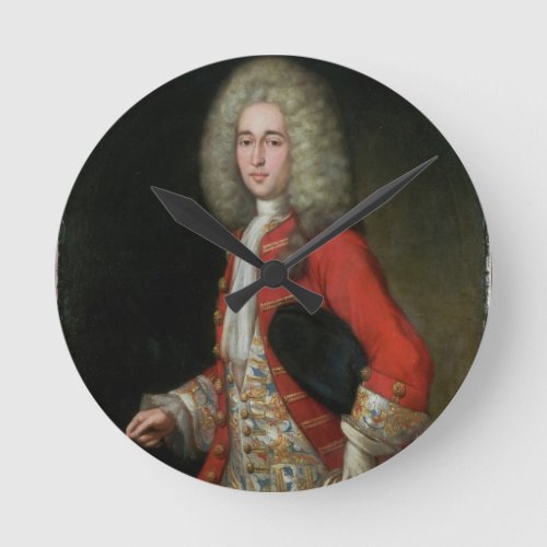 Three_Quarter Length Portrait of a Gentleman Weari Round Clock