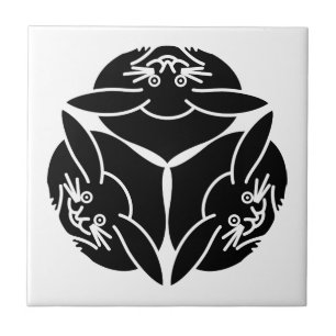 Three rabbits ceramic tile