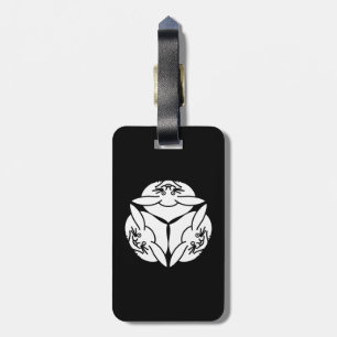 Three rabbits luggage tag