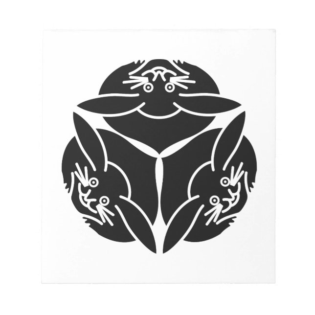 Three rabbits notepad (Front)