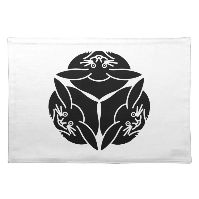 Three rabbits placemat (Front)