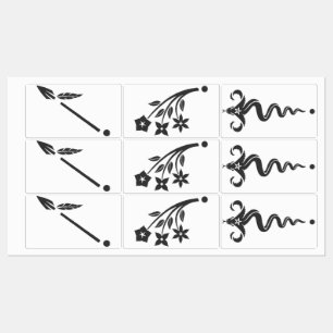 Three ray Labels