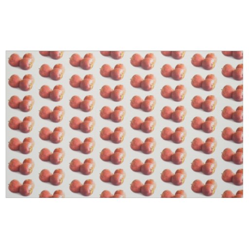 Three red apples fabric
