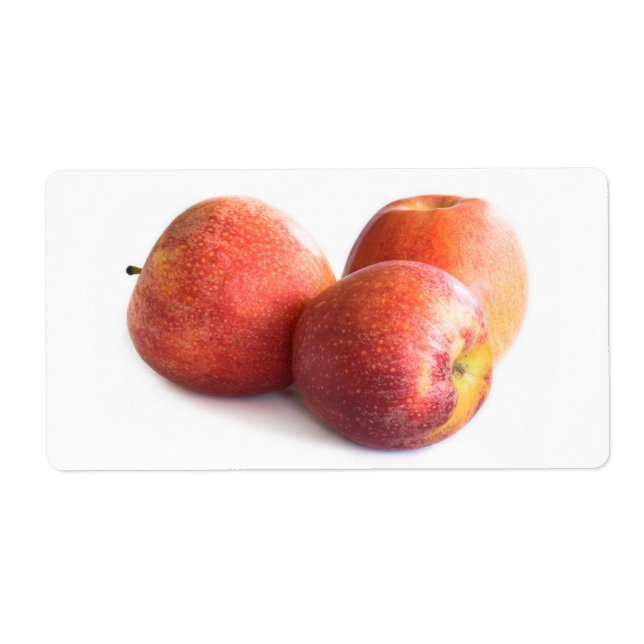 Three red apples label (Front)