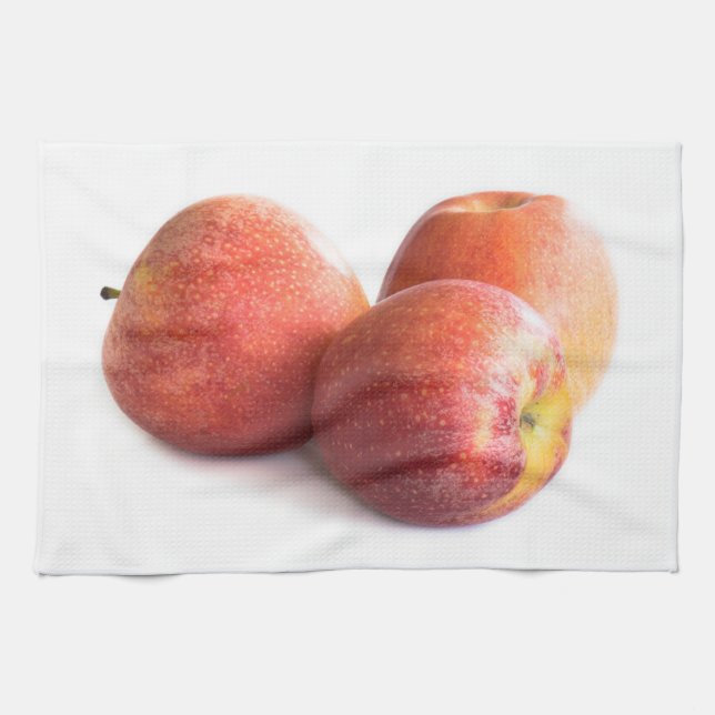 Three red apples towel (Horizontal)
