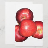 Three Red Apples: Vibrant Trio Delight (Front/Back)