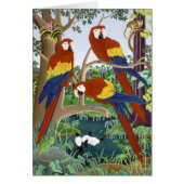 Three Red Macaws (Front)