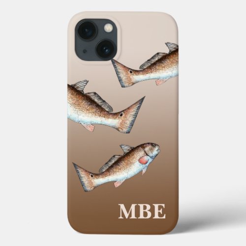 Three Redfish Swimming iPhone 13 Case