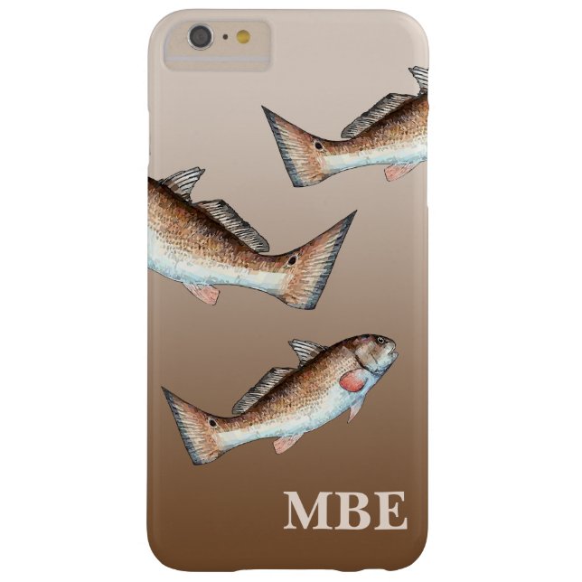 Three Redfish Swimming  iPhone 6 Plus Case (Back)