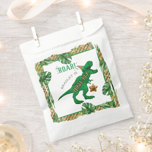 Three_Rex Dinosaur 3rd Birthday Favor Bag