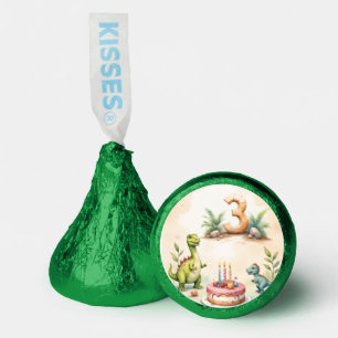 Three-Rex Dinosaur 3rd Birthday Party Hershey®'s Kisses®