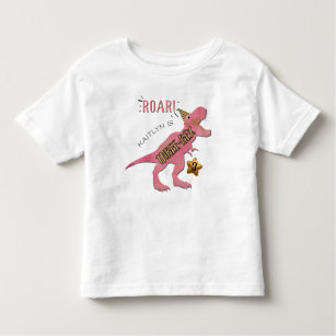 Three-Rex Dinosaur 3rd Birthday Toddler T-shirt
