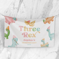 Three Rex Dinosaur 3rd Third Birthday Party