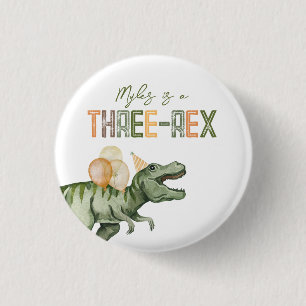 Three-Rex Party Button