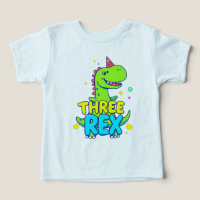 Three Rex T-Shirt: The Roar of Turning Three!