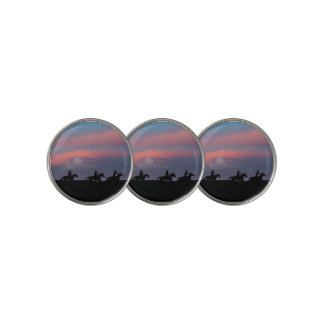 Three Riders, One Horizon Golf Ball Marker