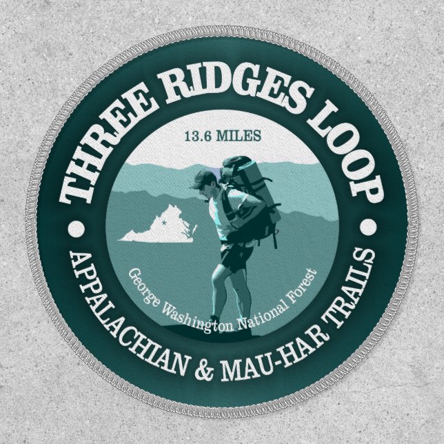 Three Ridges Loop Trail  Patch (Front)