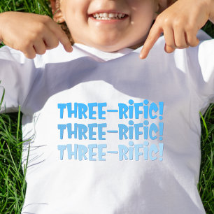 Three-rific Birthday Shirt for Kid