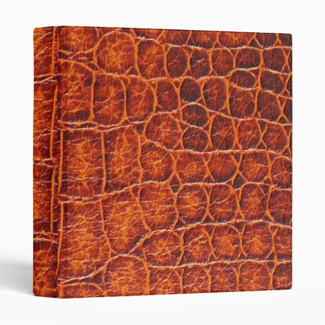 Three-Ring Binder - Crocodile Skin - (Front/Spine)