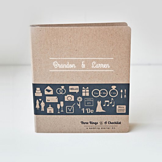 Three Ring Binder Wedding Checklist (Front)