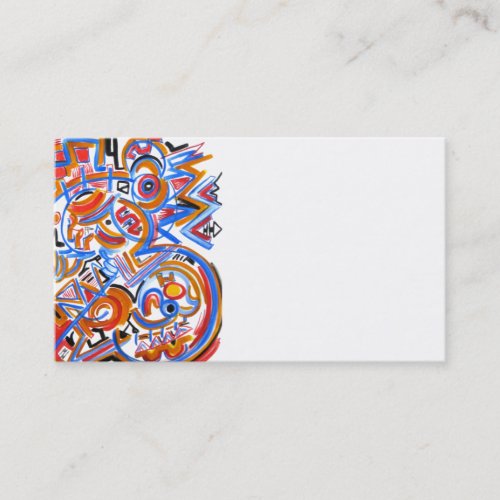 Three Ring Circus _ Abstract Art Business Cards
