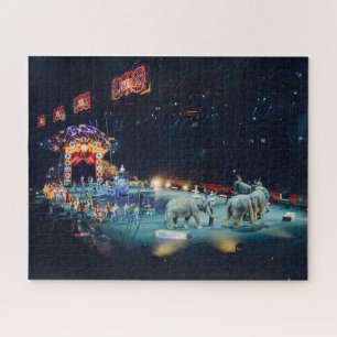 Three Ring Circus Elephants Arena Jigsaw Puzzle