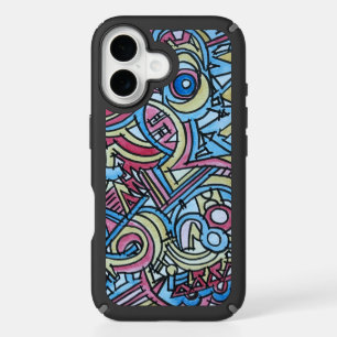 Three Ring Circus-Hand Painted Abstract Watercolor iPhone 16 Case