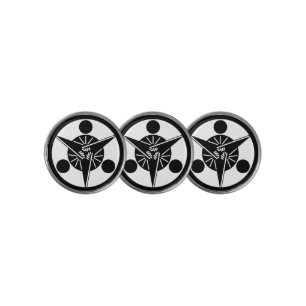 Three rising moon on fans Golf Ball Markers