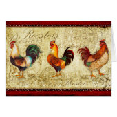 Three Roosters (Front Horizontal)