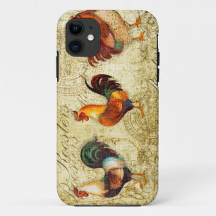 Three Roosters iPhone 11 Case