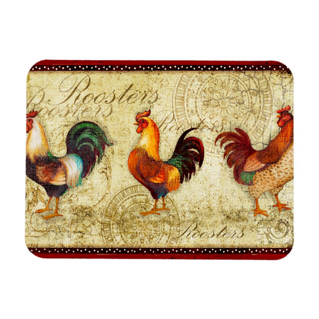 Three Roosters Magnet | Zazzle