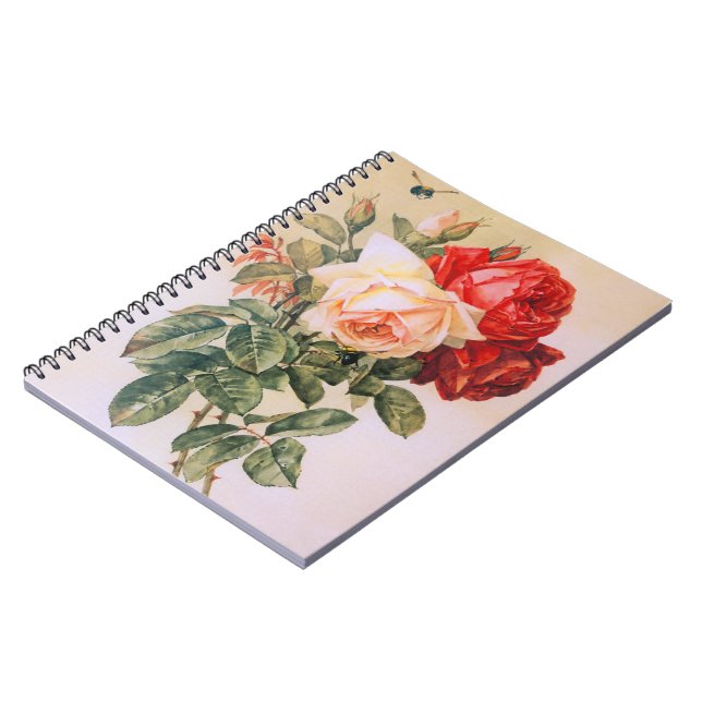 Three Roses Notebook (Left Side)