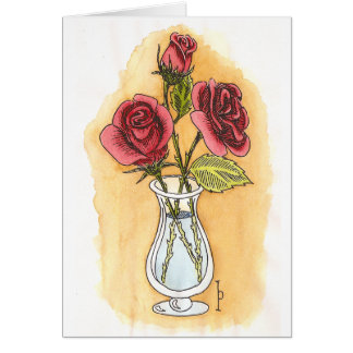Three Roses - Watercolor Cards