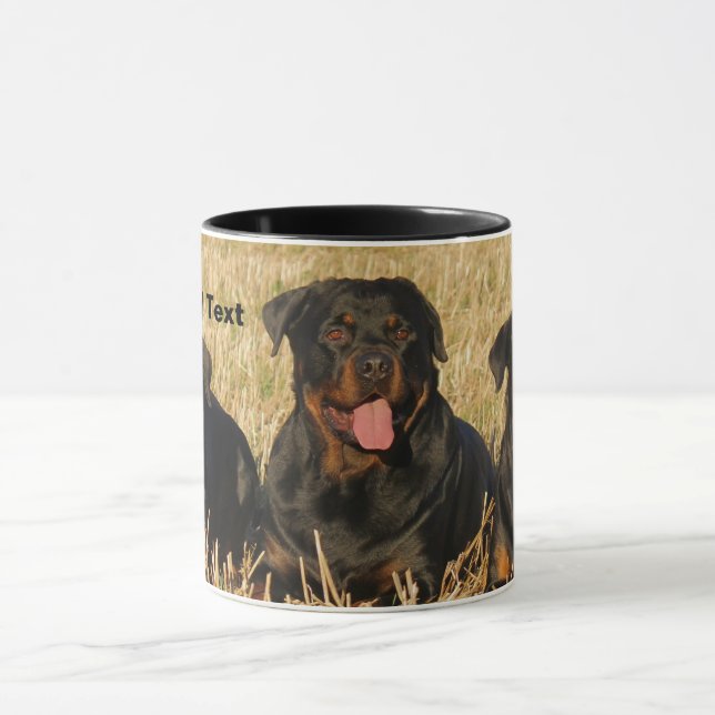 Three Rottweiler Dogs - Pack of Rotties Mug (Center)