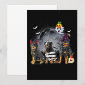 Three Rottweilers Satan Witch Mummy Halloween Cost (Front/Back)