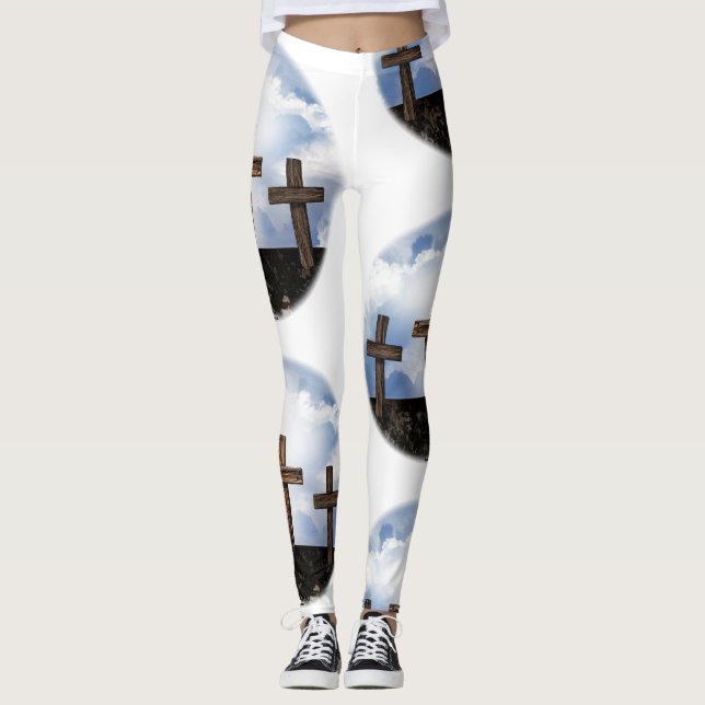Three Rugged Crosses Leggings (Front)