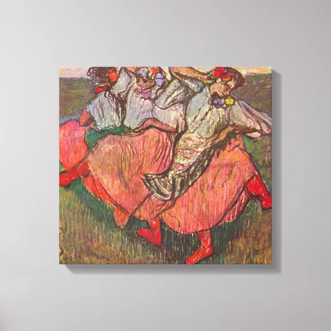 Three Russian Dancers by Edgar Degas Canvas Print | Zazzle
