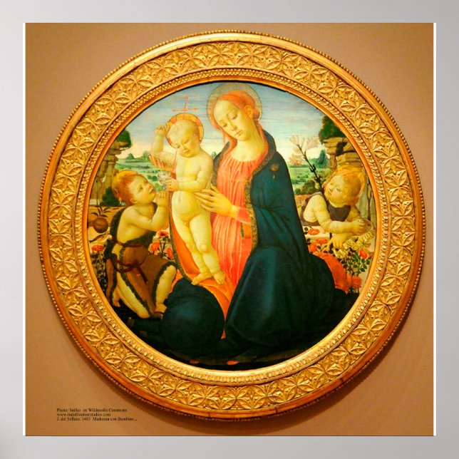 Three sacred Children by Sellaio Poster (Front)