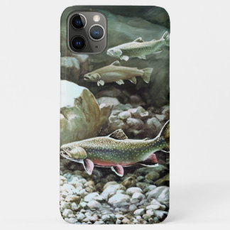 Three salmon fish swimming under the water iPhone 11 pro max case