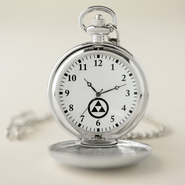 Three scales in circle pocket watch (Inside)