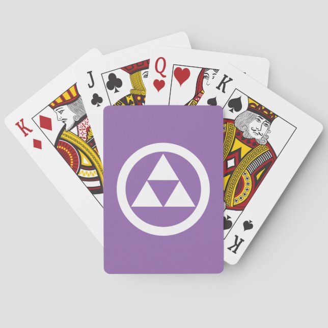 Three scales in circle poker cards (Back)